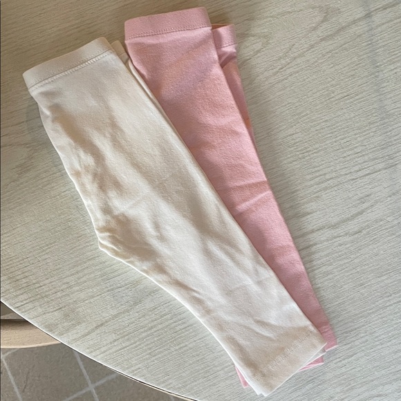 Old Navy Pink and White Kids Leggings Size 12-18months - Picture 5 of 6